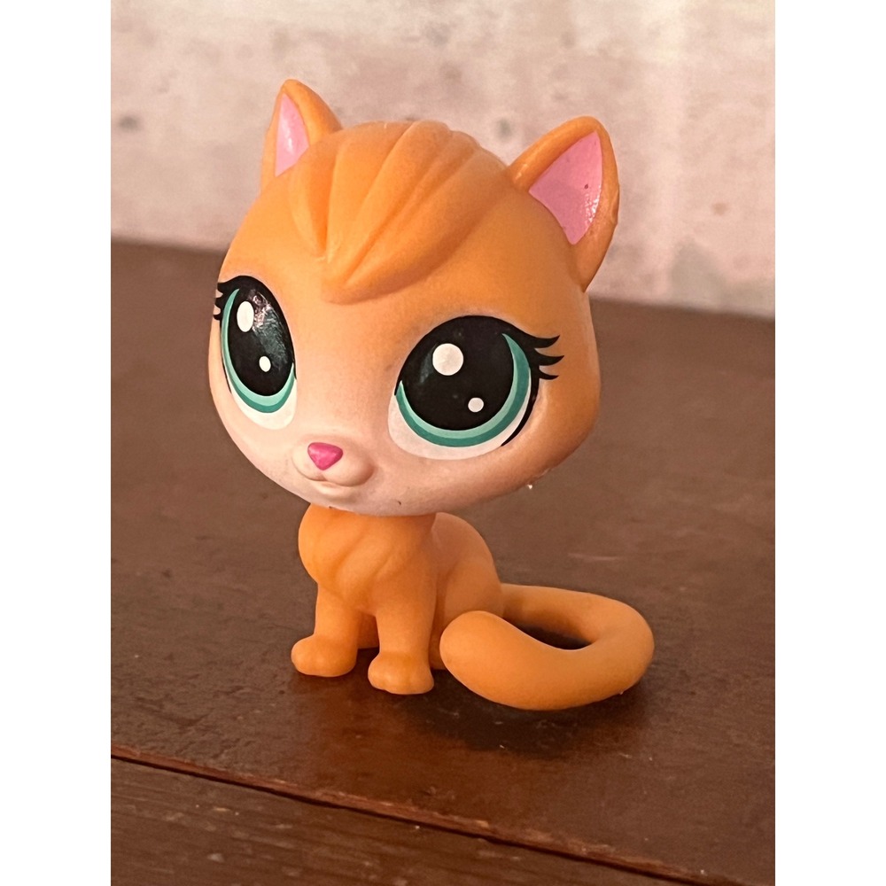 Littlest Pet Shop LPS Hasbro Orange Kitty Cat Pawlina Pillowby #67